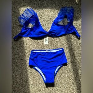 Ruffle high waisted bikini